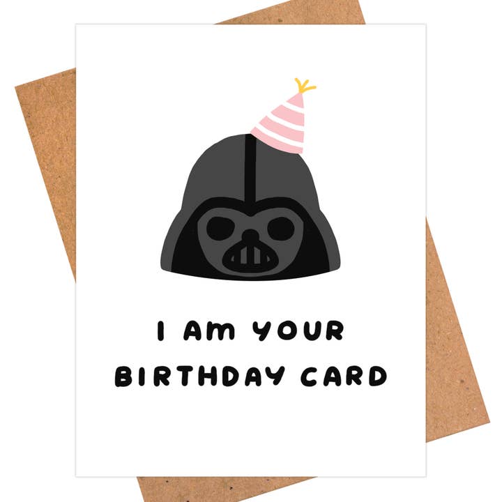 iej studio - Wholesale Birthday Card - Darth Vader, Star Wars Card - Pop Culture Greeting Card