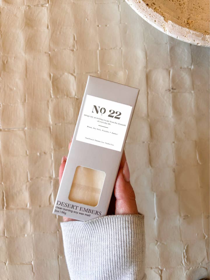 Nr. 22 - Mirage Ocean Geurende Milieuvriendelijke Snap Bar Wax Melt voor wholesale door Desert Embers, LLC