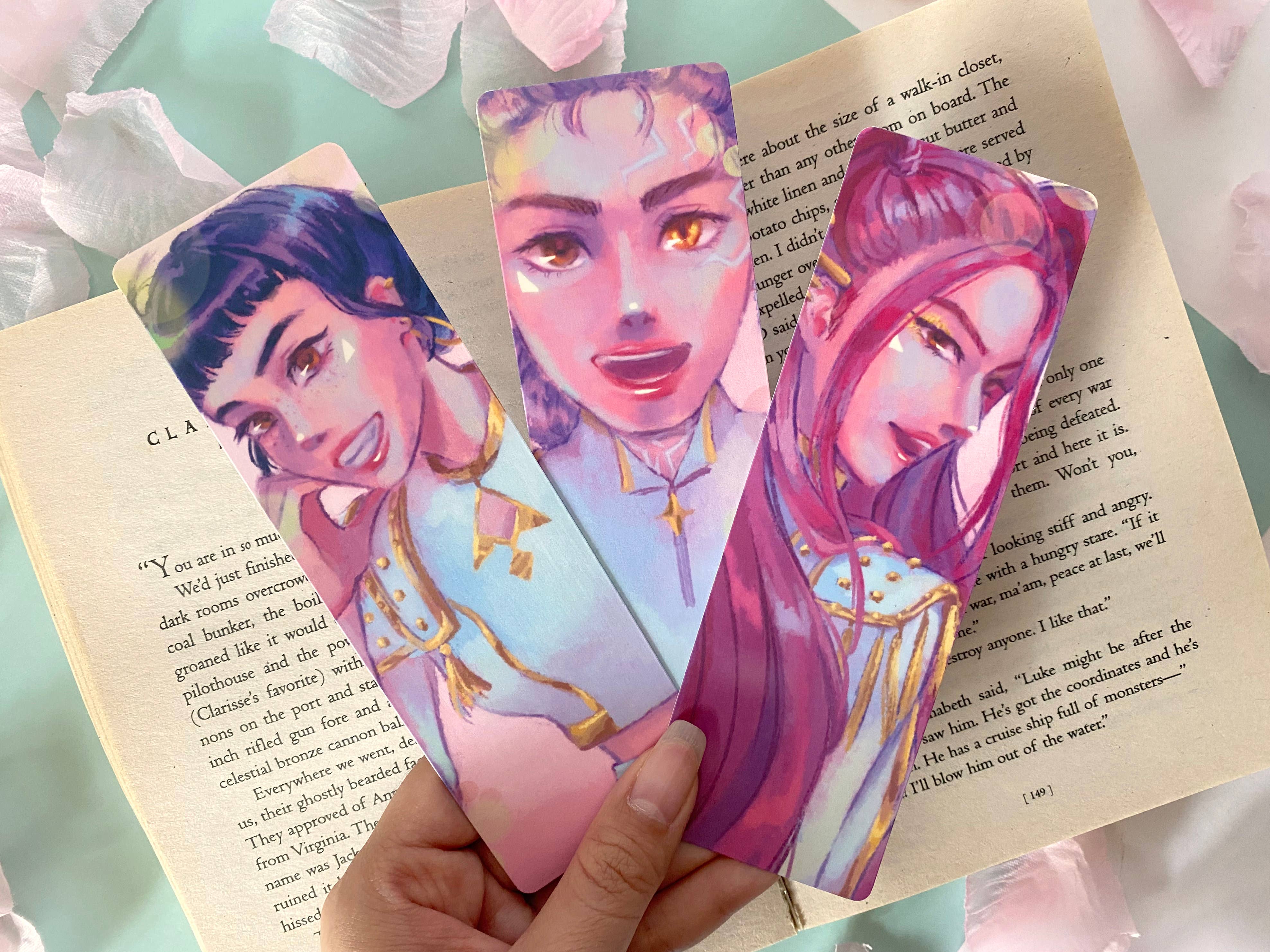 Cindy Tran Art - Wholesale Bookmark - Rumi, Mira, Zoey - HUNTRIX Bookmarks - Kpop Demon Hunter5