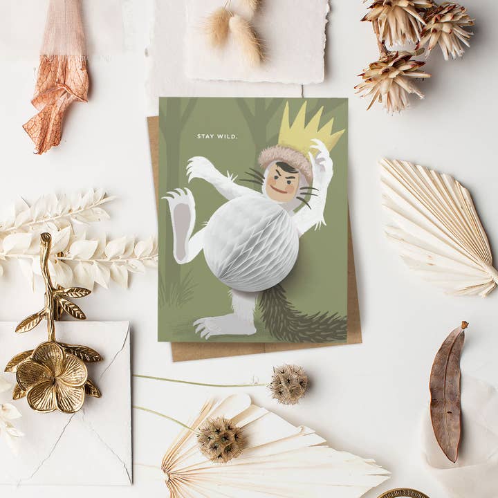 Inklings Paperie - Wholesale Birthday Card - Pop-up Card - Stay Wild - Everyday5