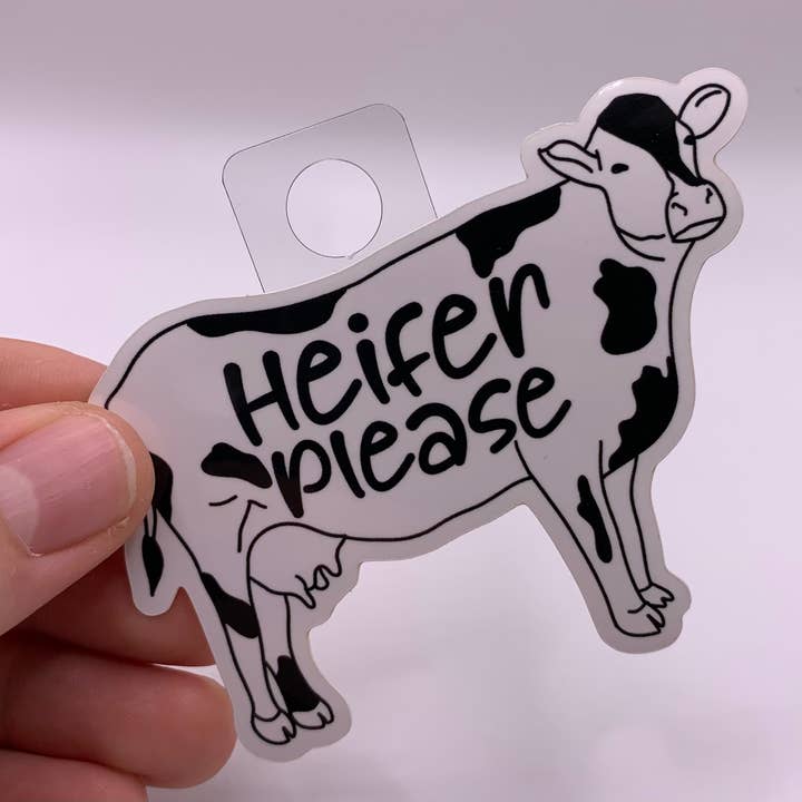 Crafted by Chris Co. - Wholesale Sticker - Heifer Please Waterproof Sticker
