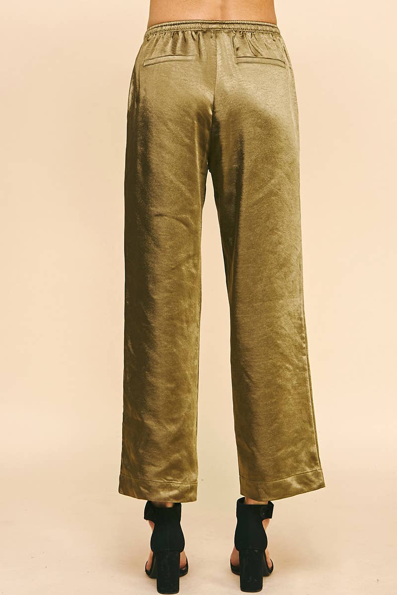 PINCH - Wholesale Pants - Women's - SATIN STRAIGHT PANTS - 5370B11