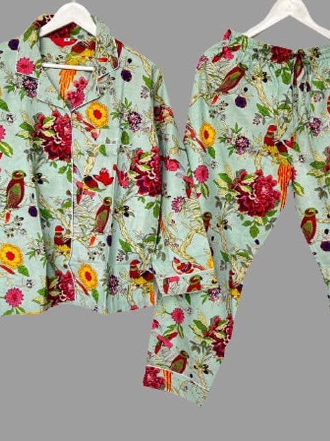 Handmade Summer Night Suit, Loungewear, Bridal Party Pajama, for wholesale by GYPSY STUDIO