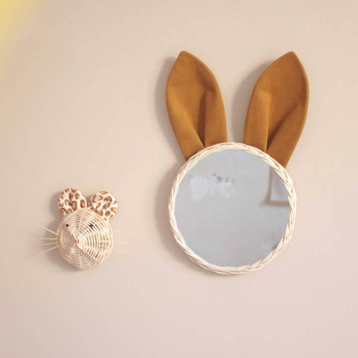 ateliersolelh - Wholesale Wall Mirror - big mirror caramel rabbit2