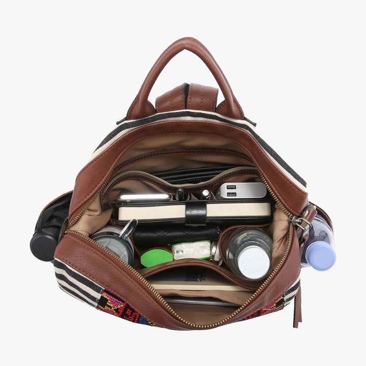 Jen & Co. - Wholesale Backpack - Women's - BP2075 Lexie Aztec Backpack/Satchel5