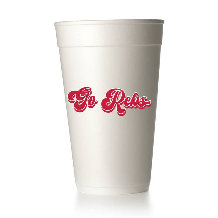 MADdesign - Wholesale Disposable Cup - Go Rebs Retro Script Cups1