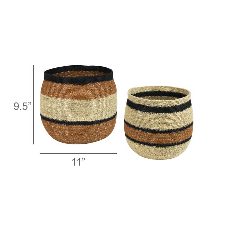 HomArt - Wholesale Basket - Medina Baskets, Seagrass, Set of 2