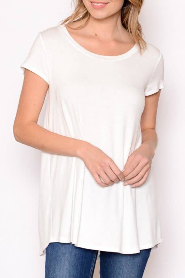 Chris & Carol Apparel – Engroshandel T-shirt – til kvinder – J413145T - Perfekt Solid Basic Tee2