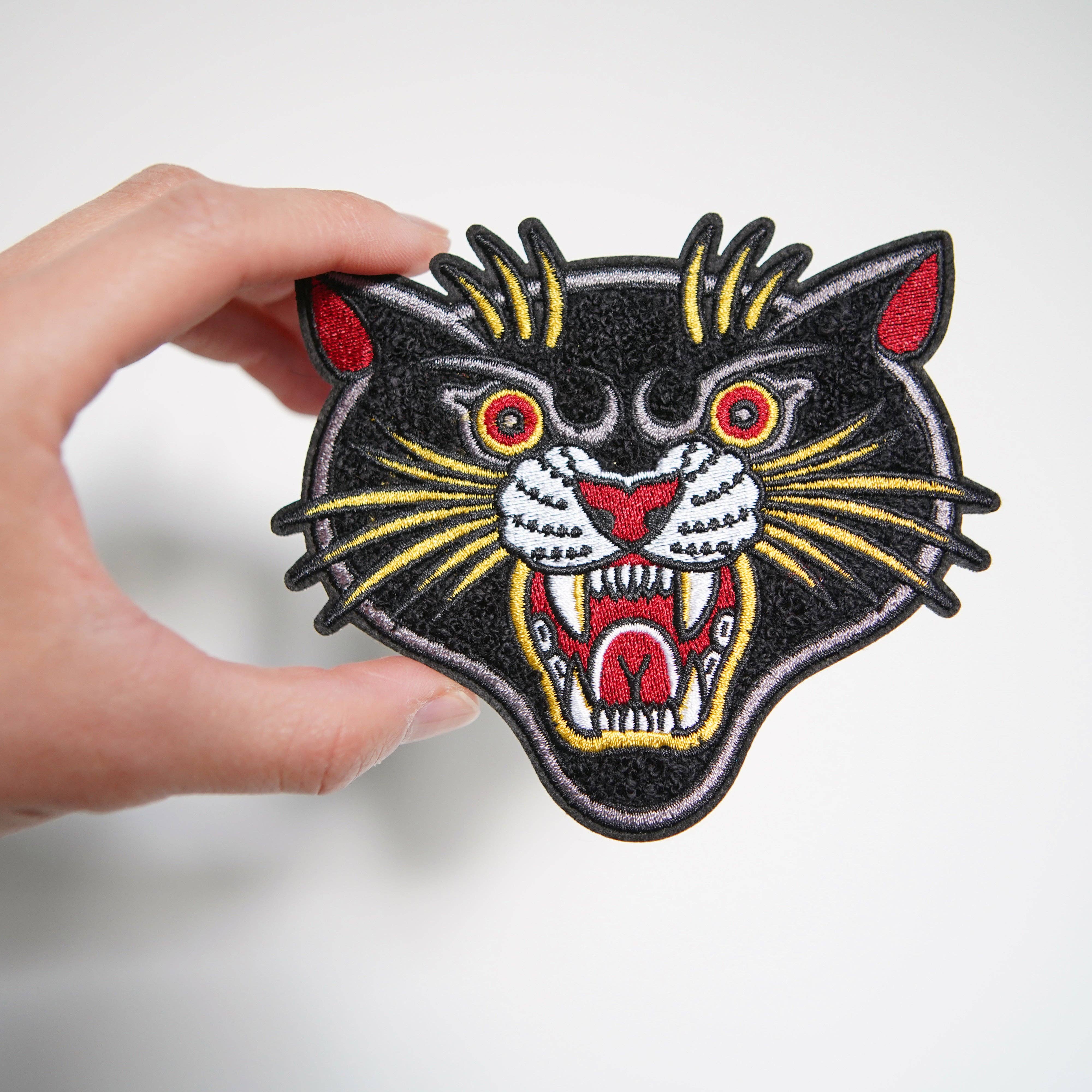 Stuntin Goods - Wholesale Patch - Black Panther Chenille Patch1