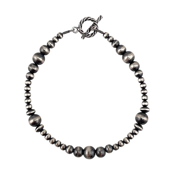 Desert Pearl Mixed Bead Toggle Bracelet Sterling Silver for wholesale by Select Lines