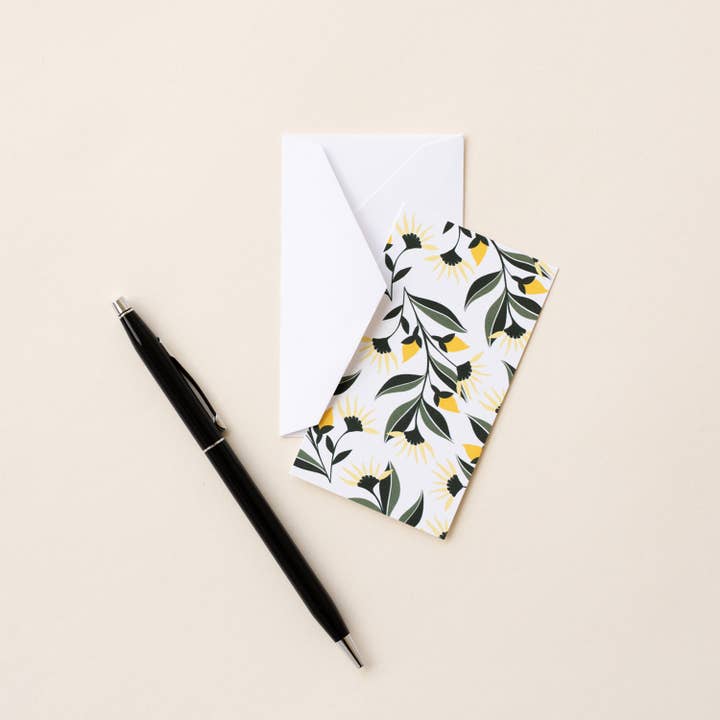HAZELMADE® Tea Towels + Gifts - Vente Assortiments de papeterie/cartes - Ensemble de mini-notes Aster jaune | Cartes3