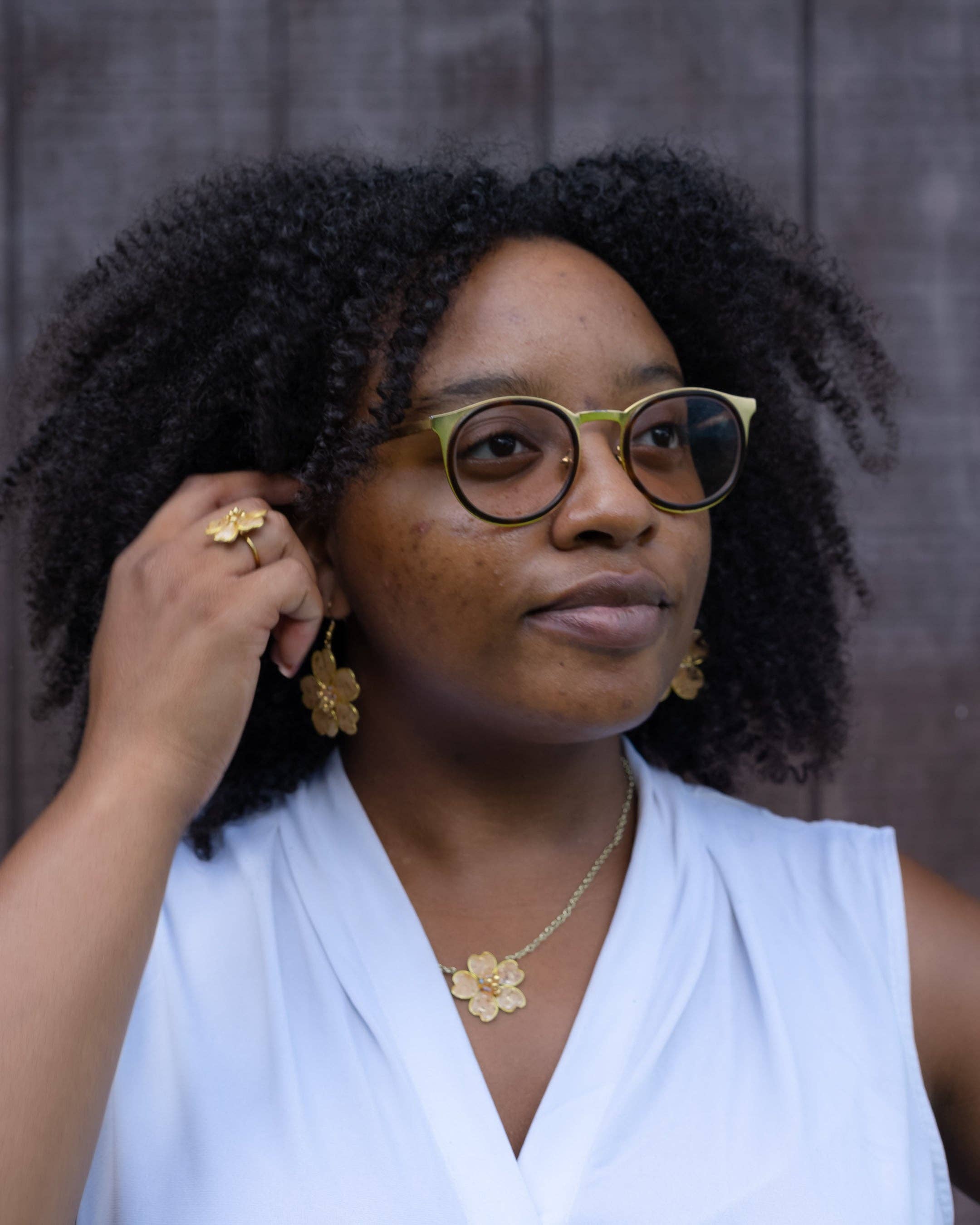 Perennial Peaces - Wholesale Jewelry Set - Cork Textile Torah Set3