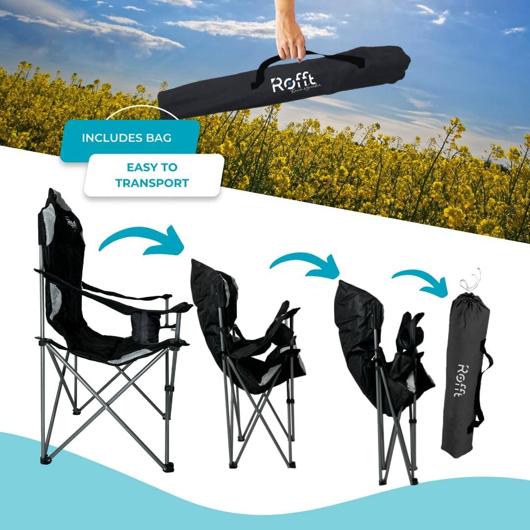 ROFFT USA LLC – Engroshandel Foldestol – ROFFT CAMP stor dreng Camping Foldestol, kraftig, understøttelse7