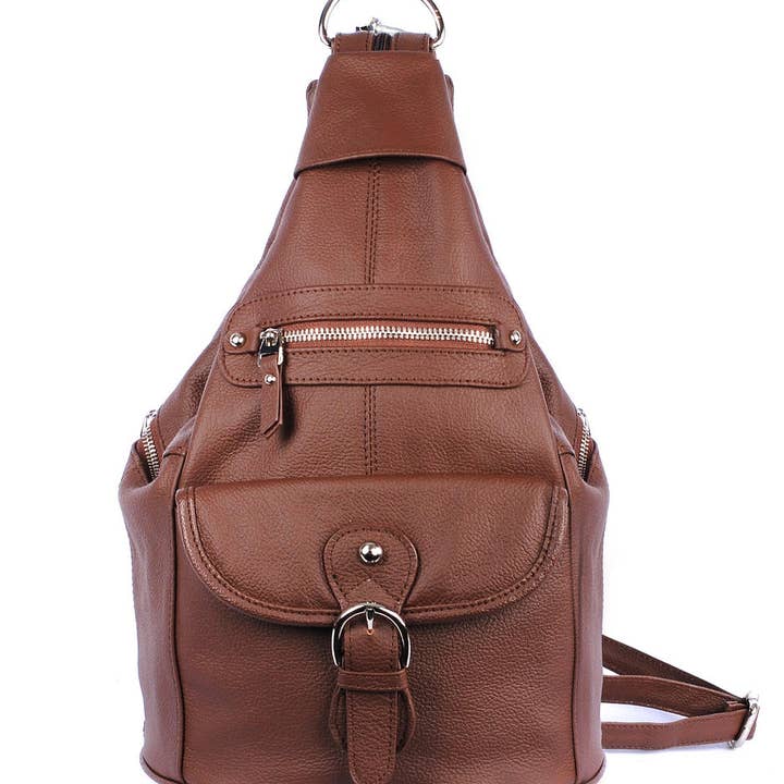 Roma Leathers, Inc. - Wholesale Backpack - Women's - 3611H cowhide leather back pack1
