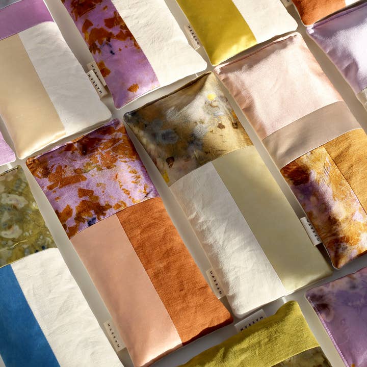 Marram – Großhandel Spa-/Therapie-Kissen – Aromatherapie-Augenkissen - natürlich gefärbt - Patchwork