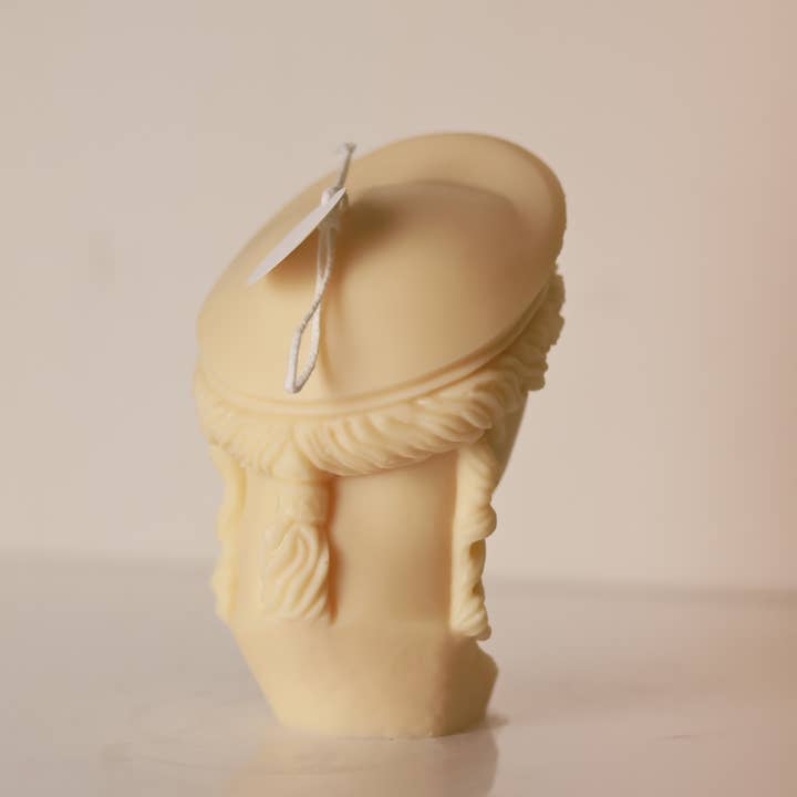 Agaboo Candle - Wholesale Novelty Candle - Hera Greek Goddess Bust Statue Candle 7.5x4in - Sculptural14