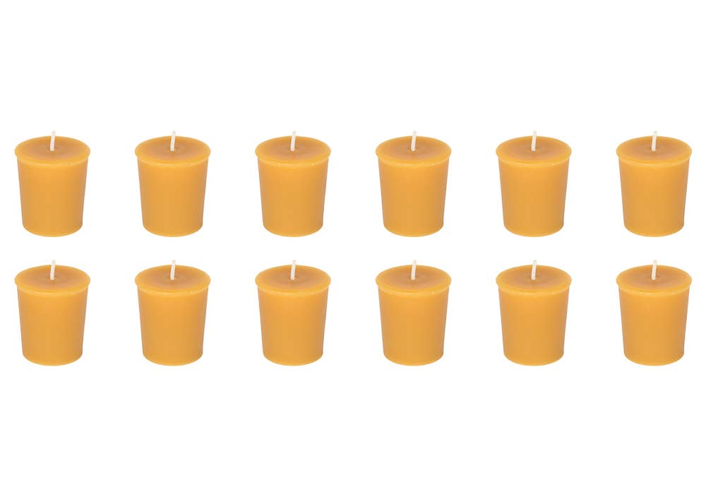 The Beeswax Co. – wholesale Tapered candle/candlestick – Tapered Votive Beeswax Candles1