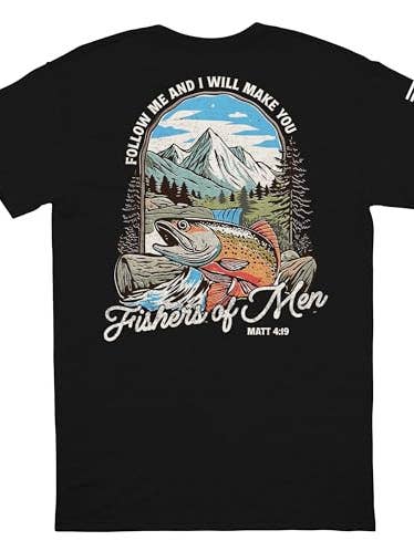 Follow Me I Will Make You Fishers of Men SS T-Shirt for wholesale by Trenz Shirt Company
