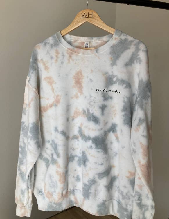 White House Co - Wholesale Sweatshirt - Women's - Mama Tie Dye Crewneck 5