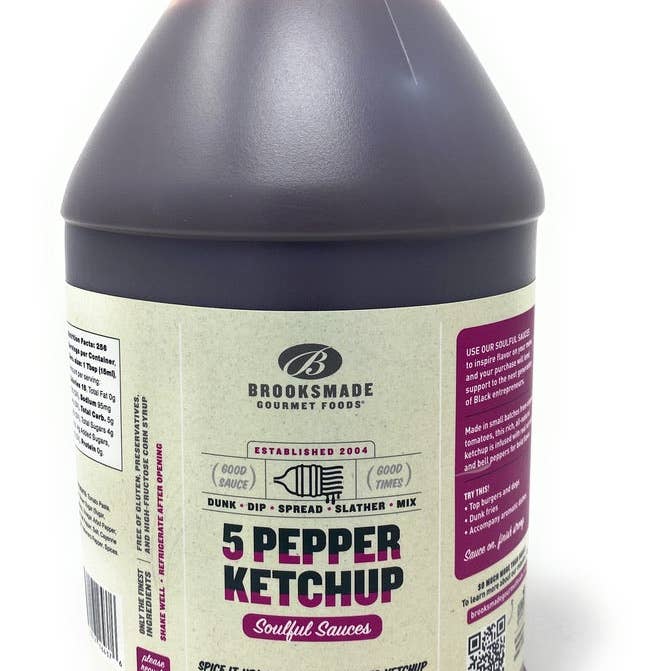 Brooksmade Gourmet Foods, Inc. - Vendita all'ingrosso Ketchup - Ketchup ai 5 peperoni, senza glutine, senza sciroppo di mais ad alto contenuto di fruttosio A7