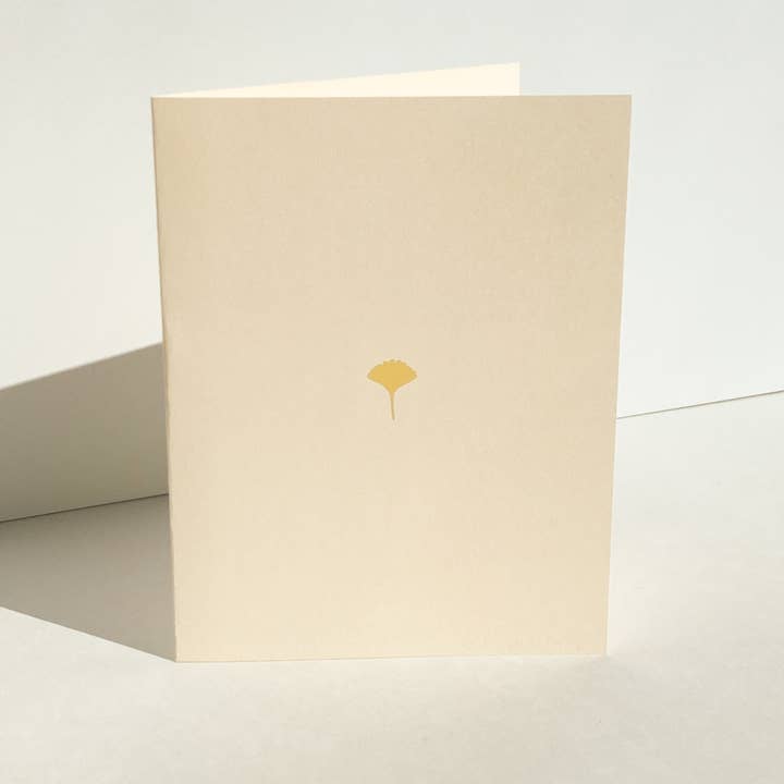 Gingko Leaf-kaart voor wholesale door Paper Boy Goods