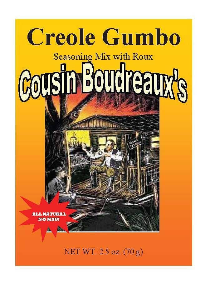 Cousin Boudreaux's Cajun Foods - Wholesale Dried Spice Mix - Cousin Boudreaux's Creole Gumbo Mix1