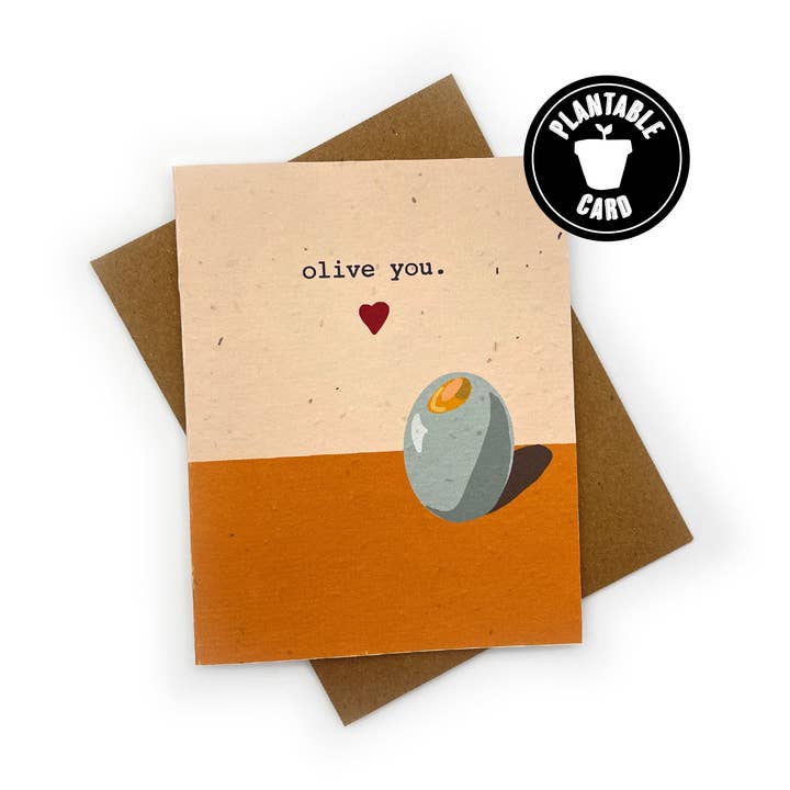 Olive You Card for wholesale by Cato & Company