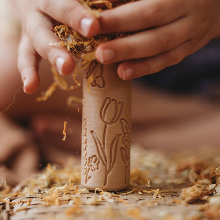 Kinfolk Pantry - Venta al por mayor Juego de manualidades - Niños y bebés - Rodillo de juego de masas con patrón ecológico de flores2