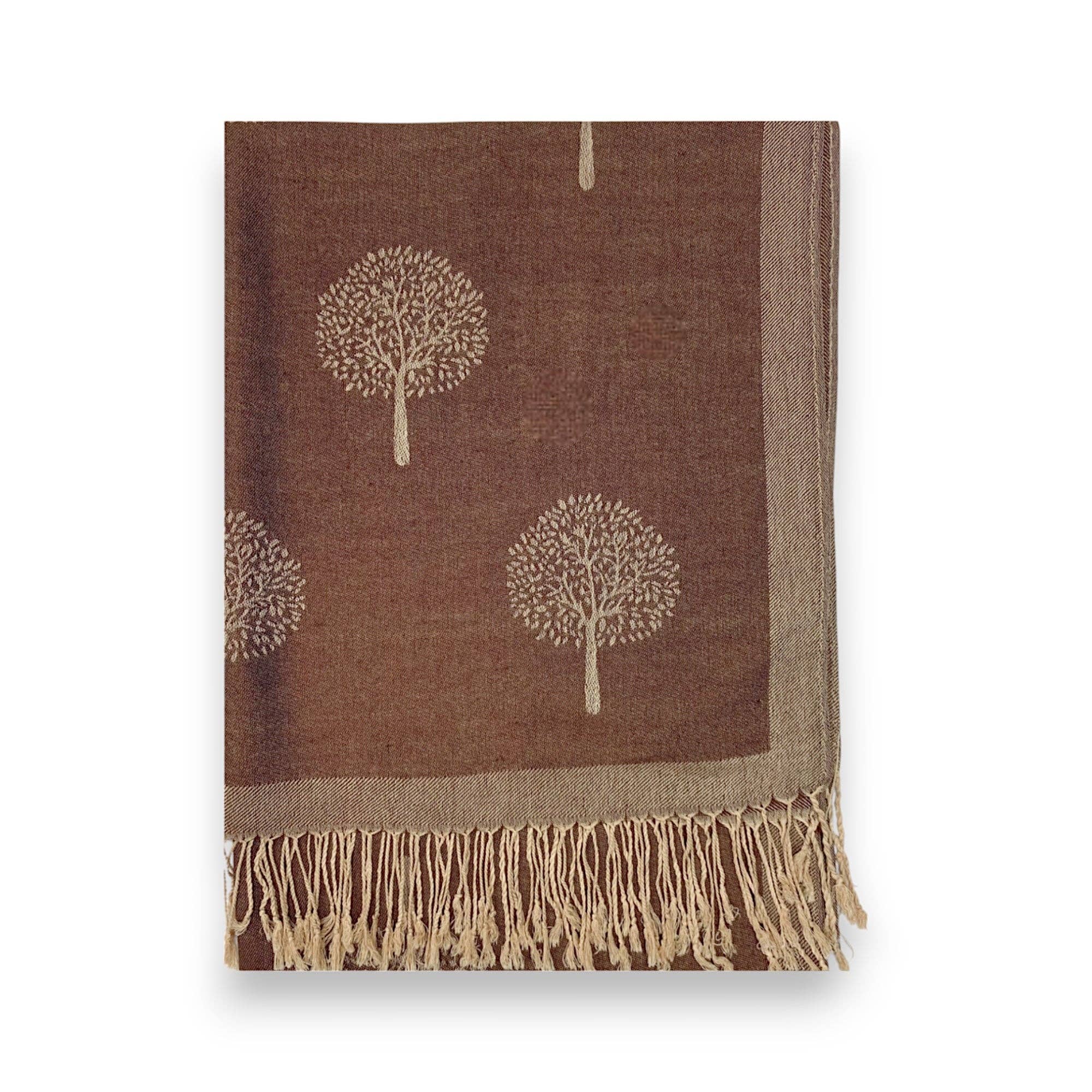 Lili Scarves (US Duty Free) – wholesale Scarf – Women's – Reversible Tree Print Pashmina Scarf20