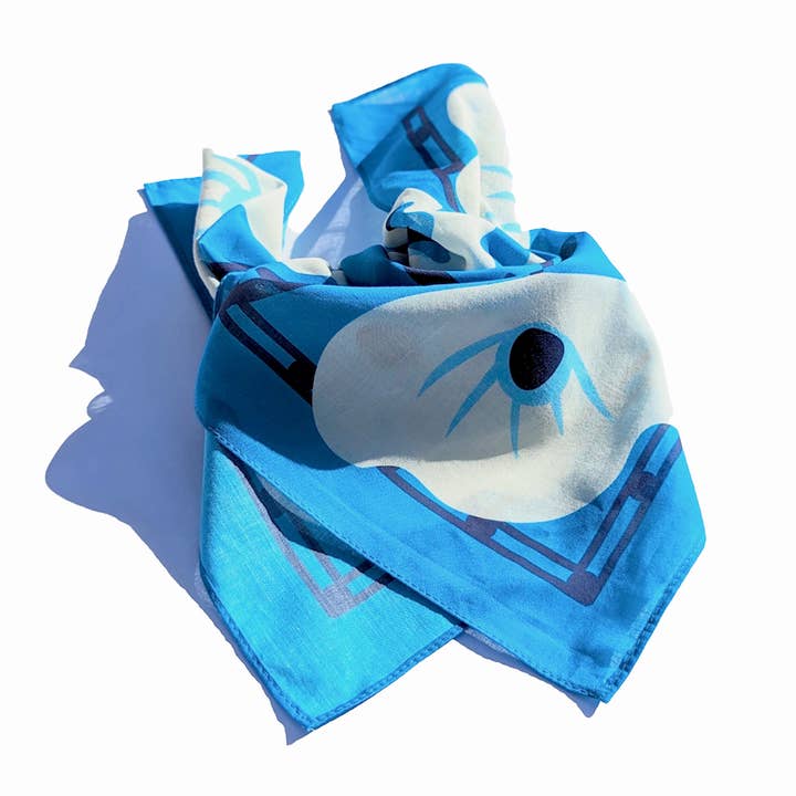 All Very Goods – wholesale Bandana – Unisex – Bandana - Aziza (Blue)2