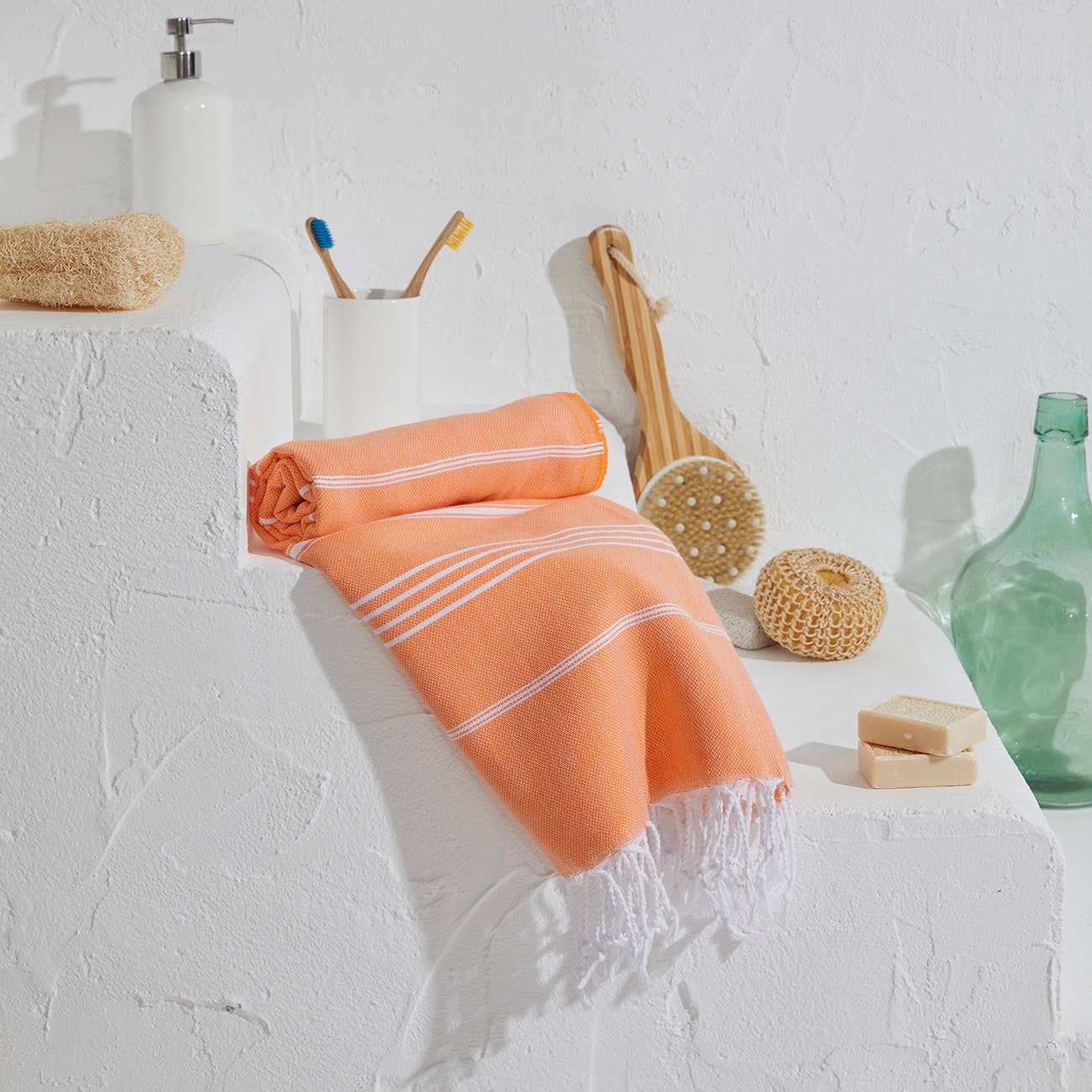 Kikoya - Vendita all'ingrosso Telo mare - Asciugamano da spiaggia oversize colorato in cotone rapido asciutto Hammam Pestemal Fouta1