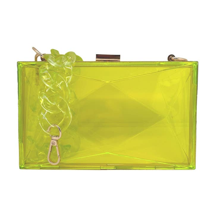 Cthru Purses - Wholesale Clutch - Dames - NIEUW De Marilyn Faceted Acryl Box Purse