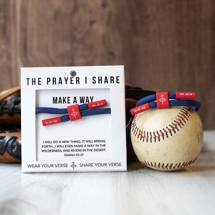 The Prayer I Share - Wholesale Woven/Braided Bracelet - MAKE A WAY Christian Cord Bracelet