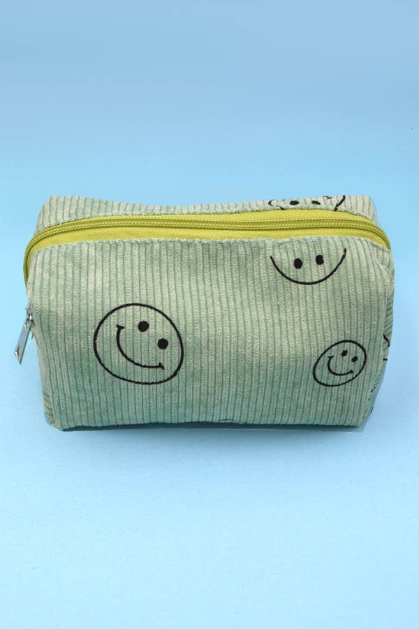JOSSLYN by wall to wall - Wholesale Makeup/Cosmetic Bag - SMILEY COSMETIC MAKEUP POUCH BAG | 40P5218