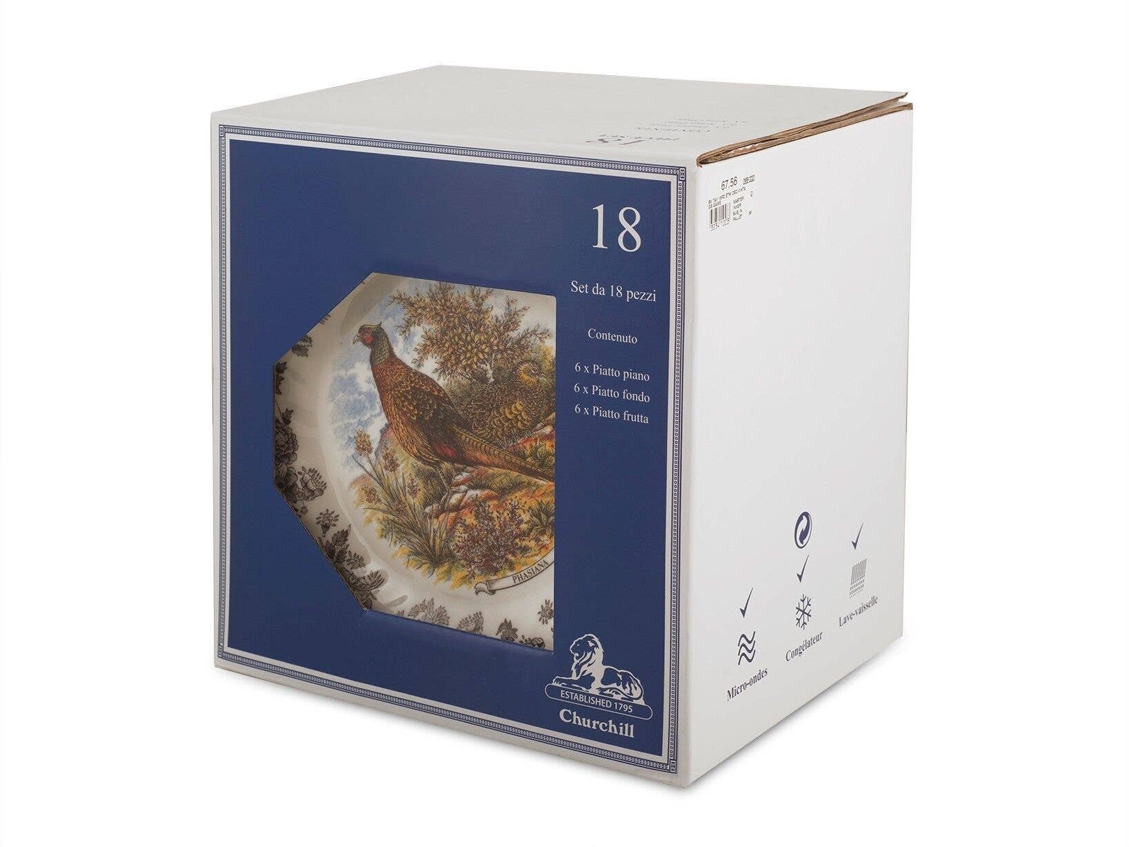 H&H - Vendita all'ingrosso Servizio da tavola - Servizio Tavola 18 Pezzi Etw Scenascaccia 6 Piani E Fondi2