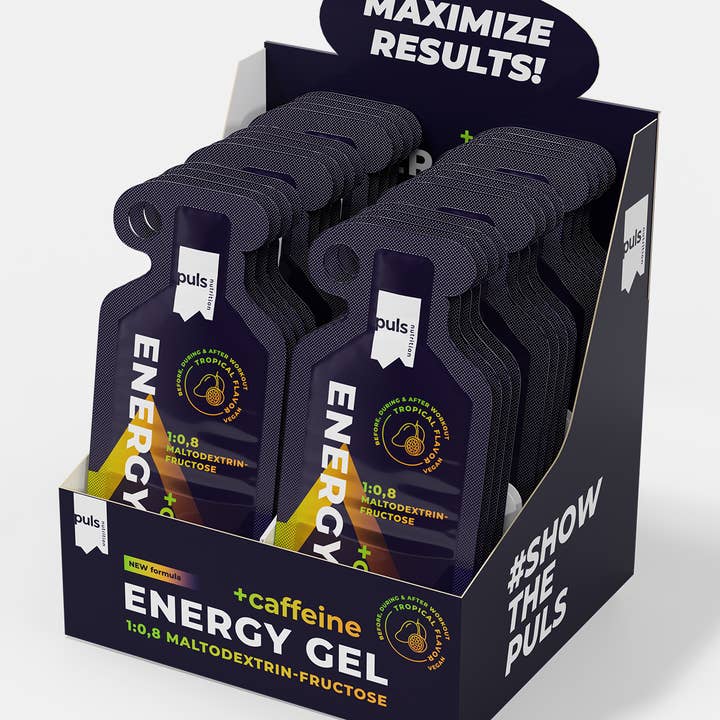 Puls Nutrition - Wholesale Sports/Energy Drink - ENERGY GEL +caffeine Tropical 40 g