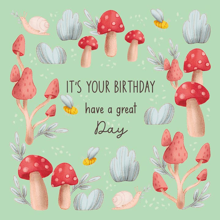 Ilana Ewing Designs - Wholesale Birthday Card - It's Your Birthday - Illustrated Card2