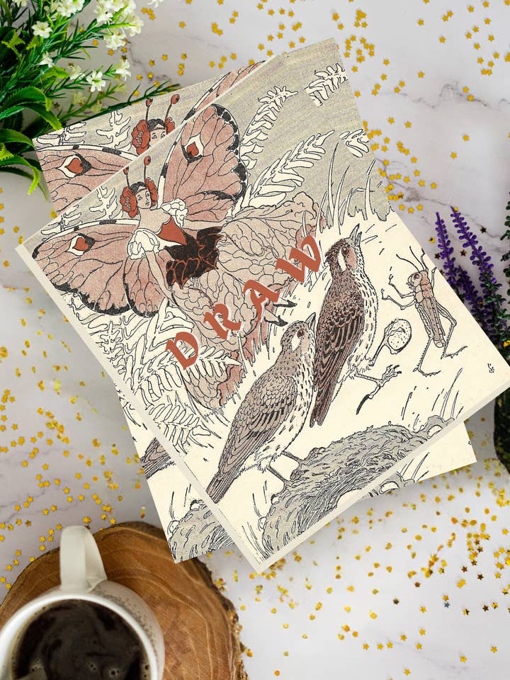 Sketchbook Vintage Style Red for wholesale by Norfolk Paper Studio