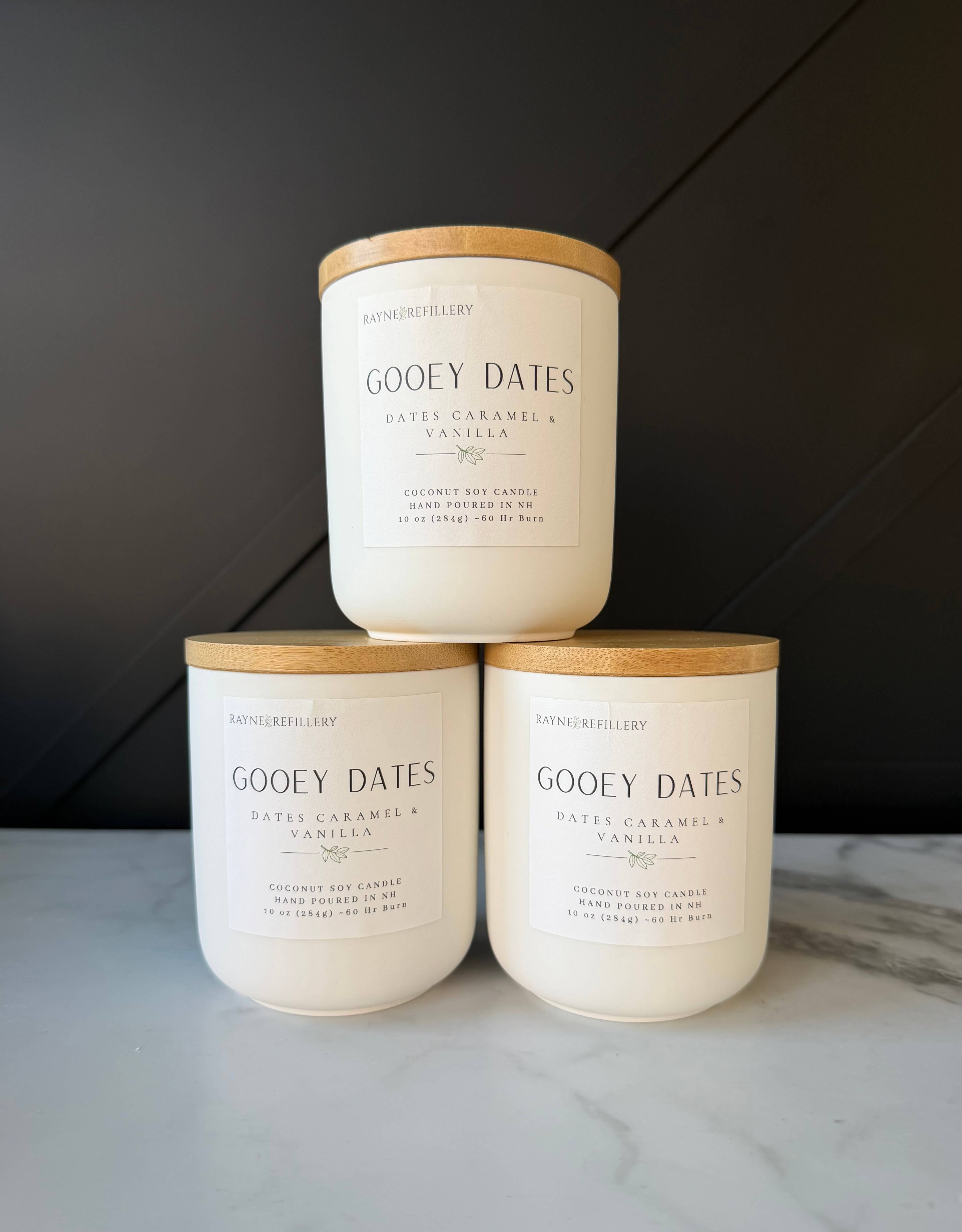 Rayne Refillery - Wholesale Jar/Filled Candle - The Granite Vessel -  Coconut Soy Wax Candle1