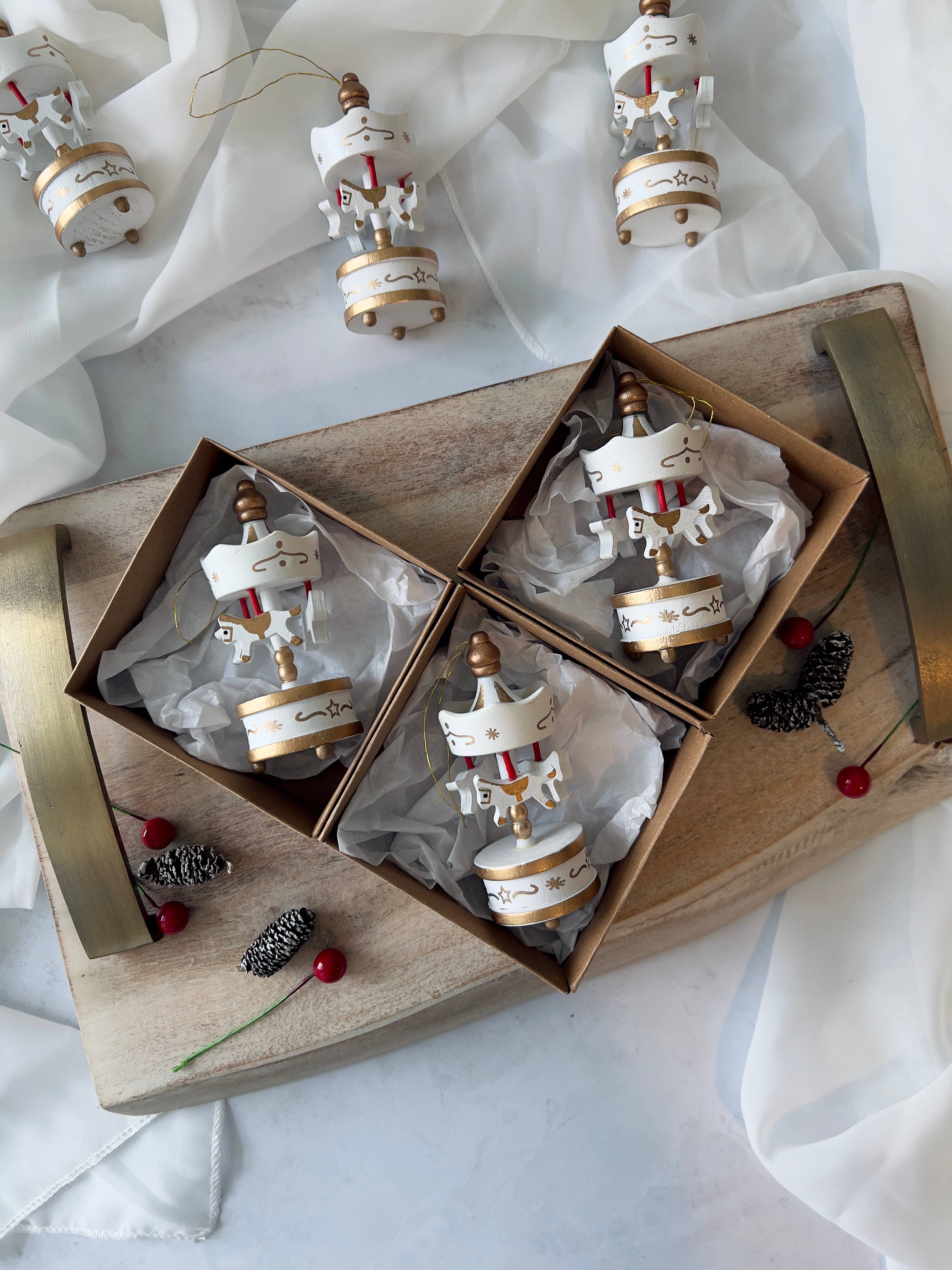 Uniq Favors – wholesale Ornament – Carousel Ornament, Christmas Tree Ornament, New Year Gifts10