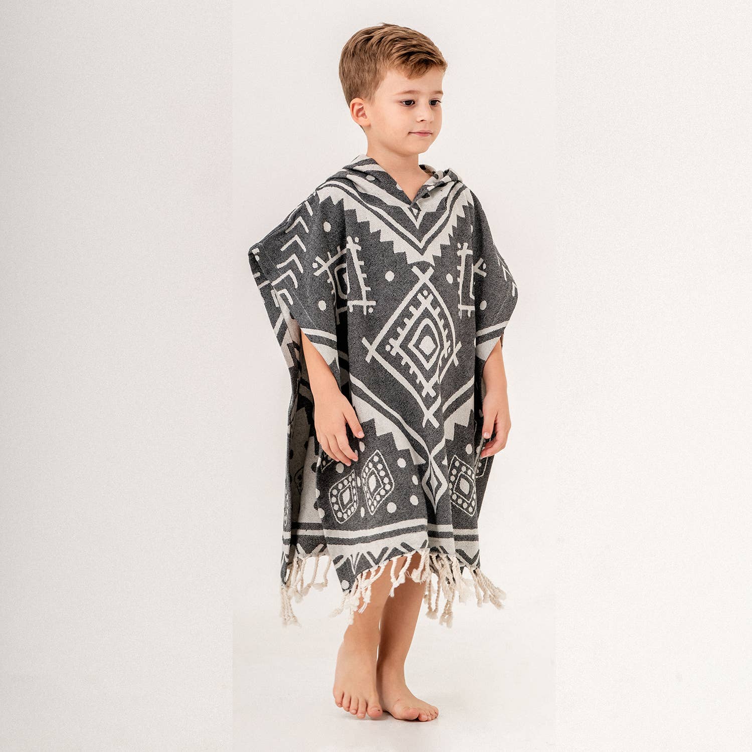 Kikoya – Toalha poncho - Crianças e bebés por atacado – Chuveiro de toalha de praia com capuz para crianças com capuz Surf Mudando de Natação14