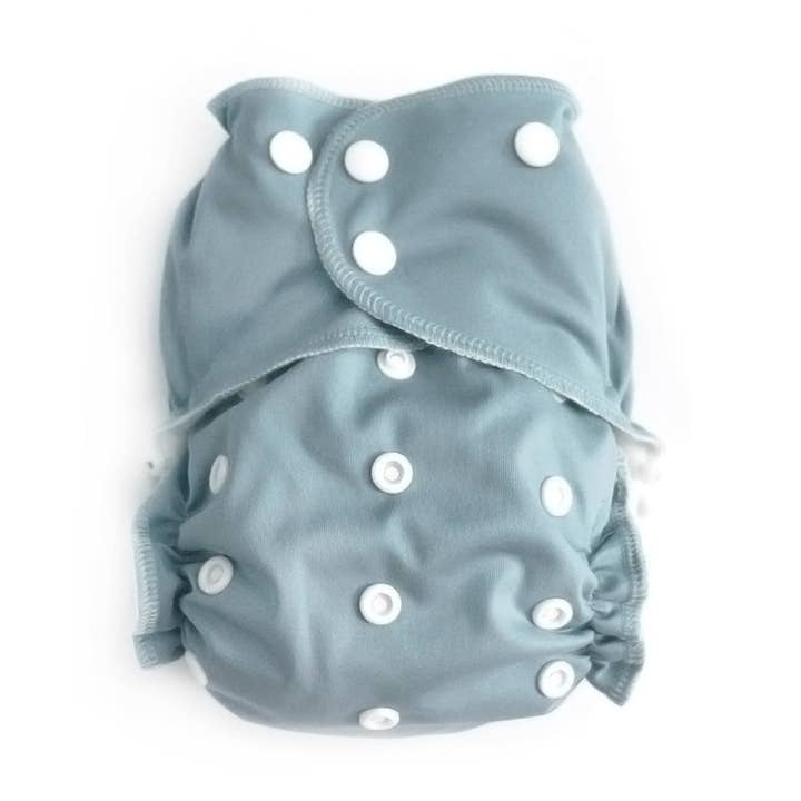 Cloth Pocket Diaper + Bamboo Trifold | Dolphin for wholesale by OAK + ACORN