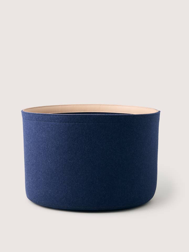 Merino Wool Large Bin - Denim for wholesale by Graf Lantz