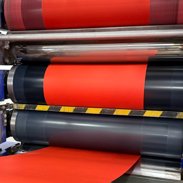 Togethery - Vente Carte de vœux classique - Carte pliable néon / Œuvre florale / Rose / Papier Gmund Premium3