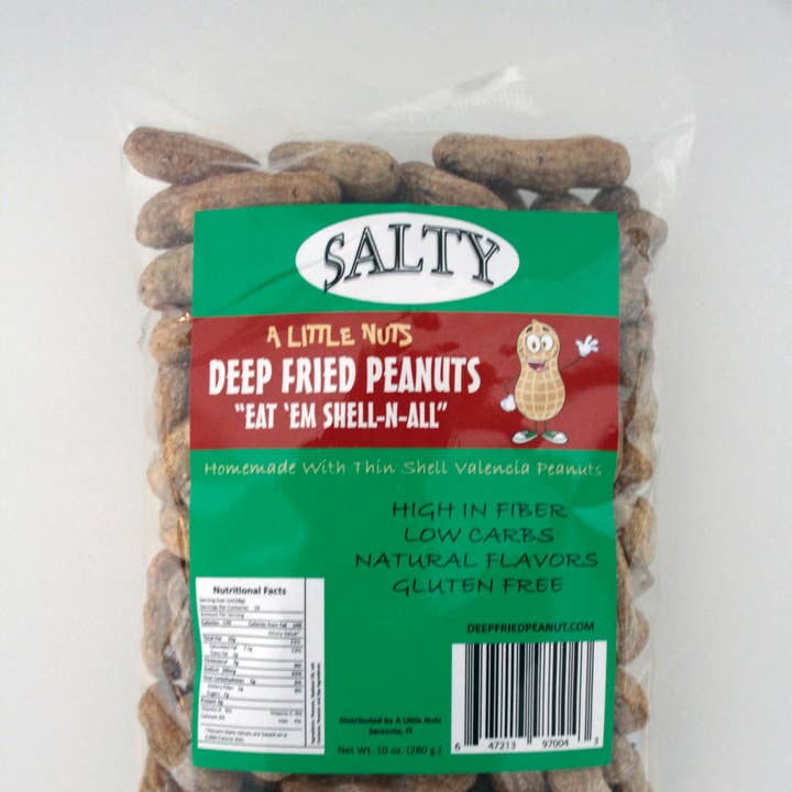 Salty Deep Fried Peanuts for wholesale by A Little Nuts Deep Fried Peanuts