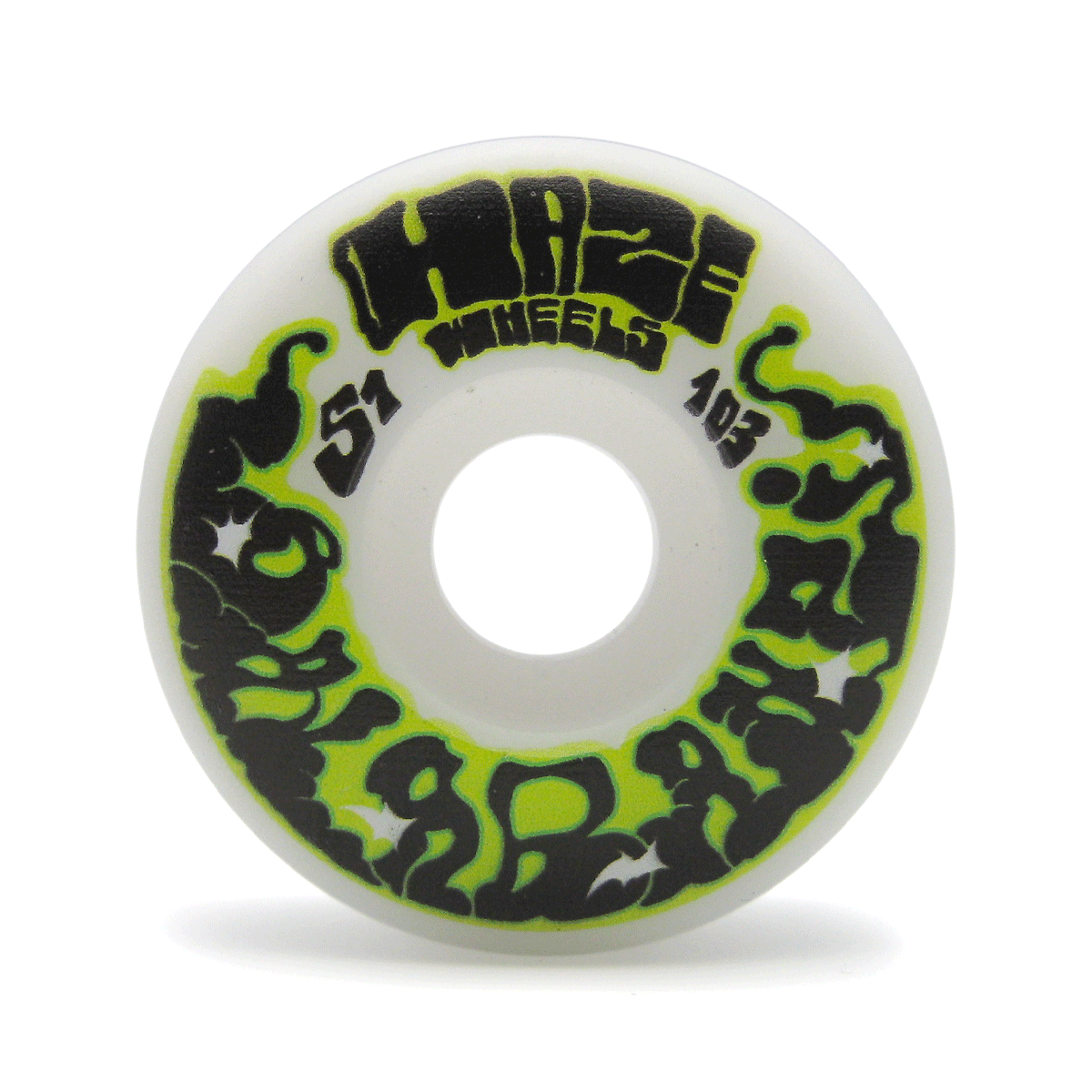 HAZE WHEELS – Großhandel Sportliches Zubehör – HAZE WHEELS Bastien Salabanzi Pro Model Skateboard Rollen, 51 mm, 103A, Set mit 4 Stück0
