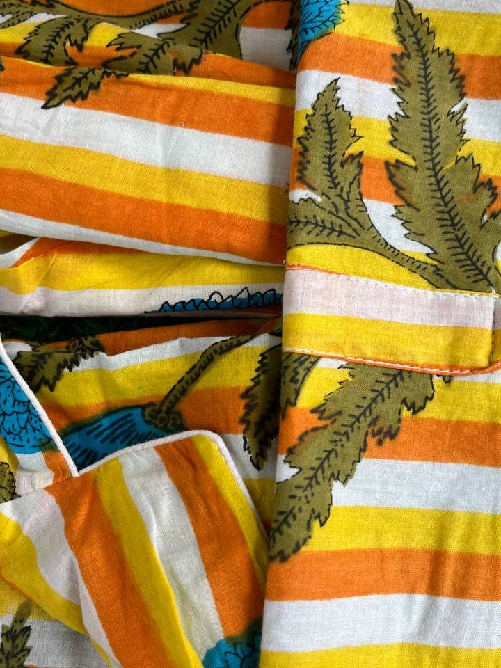 bhavnas boutique - Wholesale Sleepwear Set - Women's - Pure Cotton PJ Set Indian Floral Night Wear Pants Shirt Sets