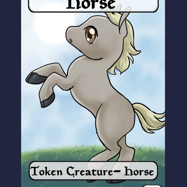 Horse 5/5 Token for wholesale by Mega Chibi