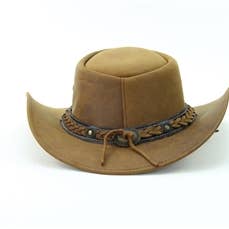 Leather Impressions Inc – wholesale Cowboy hat – Unisex – Smooth Leather Cowboy Hat4