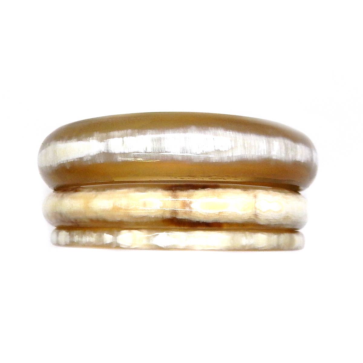 COUCOT - Vente Bracelet jonc - Combinaison de 3 joncs en corne - 3 tailles1